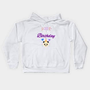 February 23 st is my birthday Kids Hoodie